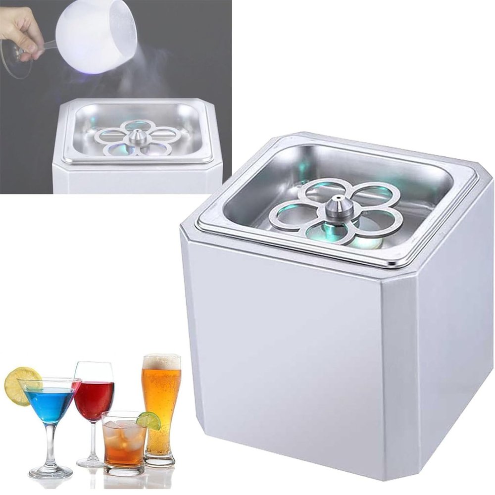 YXFAZPP Glass Chiller, Co2 Glass Froster for Cups and Glasses, Instant Drink Chiller for Cocktail, Beer, Mixed Drinks, Glass Chiller for Bar, Restaurant, Kitchen