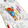 Train Giant Coloring Poster Train Large Versatile Activity Drawing Paper Coloring Tablecloth DIY Trains Theme Game Poster Table Cover Students Art Crafts Coloring Mat Home Classroom Party Sup view 1