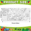 Train Giant Coloring Poster Train Large Versatile Activity Drawing Paper Coloring Tablecloth DIY Trains Theme Game Poster Table Cover Students Art Crafts Coloring Mat Home Classroom Party Sup view 2