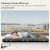 GEMBED Tri Folding Mattress Full Size - Memory Foam Tri-fold Mattress, Handle & Non-Slip Bottom, Portable Foldable Sofa Bed Floor Chair for Travel RV Camping Guest Yoga - 4 Inch, 73"x52"x4" view 2