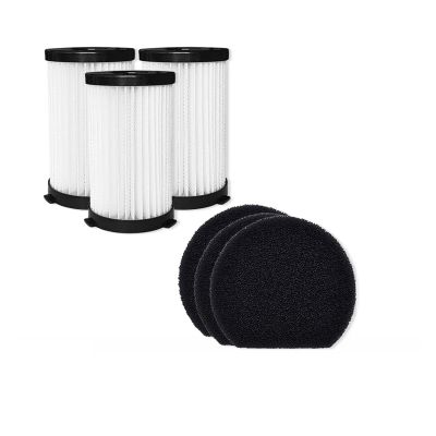 Accessories Replacement Parts Filters. Compatible For Ariete Handy Force 2761 2759 RBT. Vacuum Cleaner Accessories Filters(White-3 pcs)