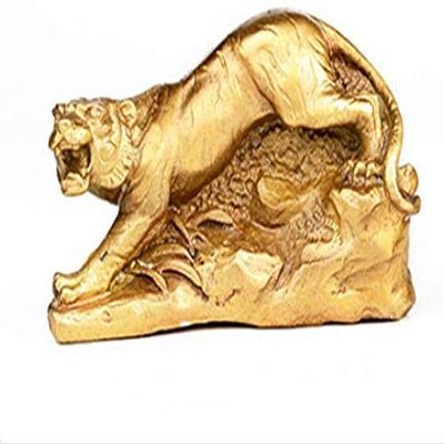 JKSVTF Chinese Zodiac Statues Pure Copper Guardian,for Home and Office Feng Shui Decor Congratulatory Housewarming Attract Wealth and Good Luck (Tiger)