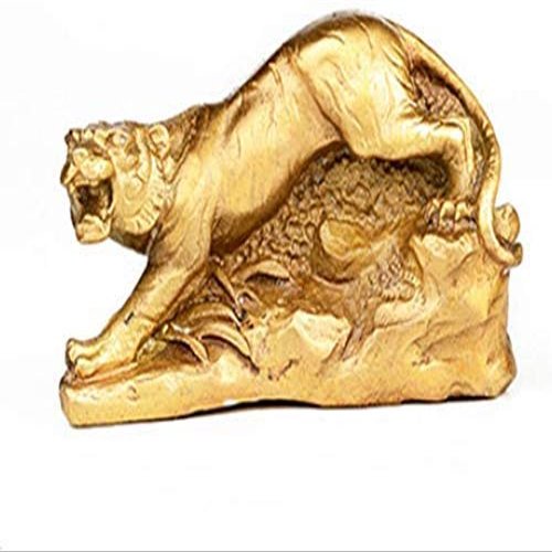 JKSVTF Chinese Zodiac Statues Pure Copper Guardian,for Home and Office Feng Shui Decor Congratulatory Housewarming Attract Wealth and Good Luck (Tiger)