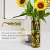 ALAZA Funny Mushroom Flower Vase for Flowers 3.9" W x 11.8" H Cylinder Vases for Centerpieces Home Office Decor Storage Container view 4