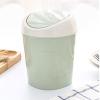 CHICIRIS Desktop Trash Can, Plastic Garbage Bin Mini Countertop Trash Bin with Swing Lid for Kitchen Bathroom Bedroom Office Dorm, 5.5 x 6.7in (Green view 4