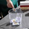Clear Trash Can, Transparent Design, Plastic Garbage Bin, Large Capacity, for Kitchen, Bathroom, Bedroom, Office, and Dorm view 3