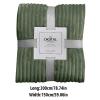 Cozy Super Soft Throw Blankets for Bed, 80" X 60" Extra Large Solid 3D Textured Decorative Fluffy Blanket for Sofa Living Room, Fuzzy Lightweight Warm Plush Flannel Blankets for All Season Use view 3