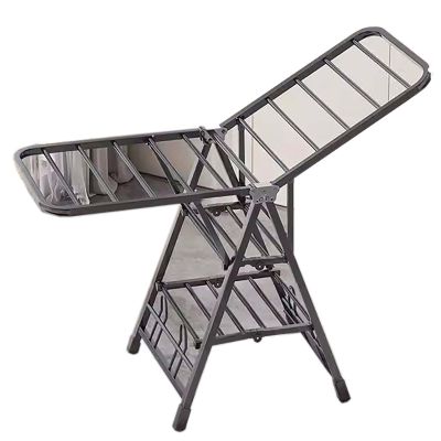 YSUEFIJO Heavy-Duty Laundry Drying Rack, Folding Clothes Drying Rack, Stainless Steel Garment Rack, Space Saving Laundry Drying Rack, Portable Laundry Drying Rack