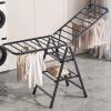 YSUEFIJO Heavy-Duty Laundry Drying Rack, Folding Clothes Drying Rack, Stainless Steel Garment Rack, Space Saving Laundry Drying Rack, Portable Laundry Drying Rack view 2