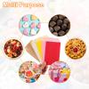 uxcell 100Pcs Kraft Paper Treat Bags 3 x 6" Greaseproof Flat Kraft Paper Bags for Bakery Cookies Candies Dessert Chocolate Soap Wedding Tossing Stamps Party Favor, White view 4