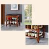 GRDDBZA Shoe Storage Bench with Cushion for Entryway, Shoe Bench 2 Tiers Shoe Rack Shoe Cabinet with Soft Cushion, for Entryway Hallway Furniture Wooden 40 X 30 X 48.5 cm(Light Walnut Brown) view 4