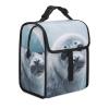 DJUETRUI Insulated Lunch Bag for Men Women Cooler Tote Bag Reusable Lunch Box Container Harp Seal Painting Wallpaper Lunch Bag for Work Picnic view 1