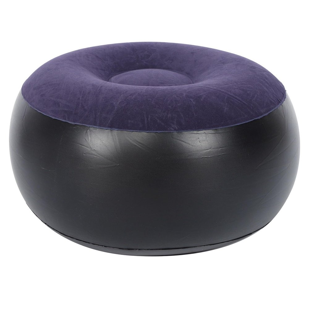 Portable Folding Small Inflatable Stool, Ottoman, Footrest Stool for Home Office Travel, Courtyard, Living Room, Outdoor
