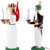 Mller Christmas Figures Original ore Mountains Angel and Miner Large ELECTRICALLY Illuminated INCL. Transformer (120V-230V) 17X40CM (Strictly Limited Edition) Natural Wood, Hand-Painted, Hand-Carved view 4