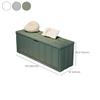 CraftThink Shoe Bench with Storage, Upholstered Cushion Hallway Shoe Storage Cabinet Shoe Rack with Flip Drawer & Seat Cushion for Bedroom Entryway (Green, 39.5" L x 16" W x 16.5" H) view 2