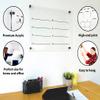 Acrylic Premium Large Reusable Calendar - Weekly Wall Dry Erase Board - Glass Calendar for Wall - Board for Office and Home - Black Hardware (24x18'' (Regular)) view 2
