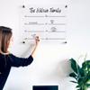 Acrylic Premium Large Reusable Calendar - Weekly Wall Dry Erase Board - Glass Calendar for Wall - Board for Office and Home - Black Hardware (24x18'' (Regular)) view 4