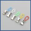 10Pcs Hanging Tea Towels Clips, Hanging Clothes Pegs, Hand Towel Hangers, Cloth Hanger Towels Clips with Hanging Loop for Oven Mitts Tea Towels, red view 3
