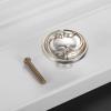 MKGOXAKC Zinc Alloy Silver Furniture Handles Kitchen Cabinet Sliding Door Drawer Knobs Wardrobe Cupboard Dresser Push Pull Handle(Hole Pitch 96mm B) view 4