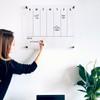 Weekly Premium Large Glass Calendar - Reusable Board for Office and Home - Dry Erase Board - Acrylic Wall Calendar for Family (18x14'' (Small)) view 4