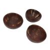 3PCS Coconut Bowls, Polished Coconut Shell Bowl Salad Bowls Coconut Smoothie Bowls Reusable Handcrafted Bowls for Home Kitchen view 1
