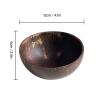 3PCS Coconut Bowls, Polished Coconut Shell Bowl Salad Bowls Coconut Smoothie Bowls Reusable Handcrafted Bowls for Home Kitchen view 4