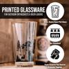 Black Lantern Pint Glasses Mountain Range Beer Glass Set - Two Premium 16oz. Drinking Cups - Dishwasher-Safe view 4