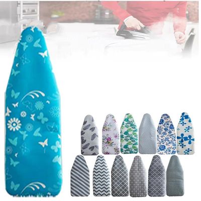TAJMDGW Heavy Duty Ironing Board Cover and Pad, Heat Reflective Thick Ironing Board Pad, 18x57In 22x53in Large Ironing Board Cover Elasticated(D,18x57inch(147x48cm))