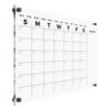 Acrylic Wall Premium Calendar with Black Hardware - Monthly and Weekly Board Family Planner - Dry Erase Family Calendar - Marker (24x18'' - Black Standoff) view 1