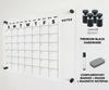 Acrylic Wall Premium Calendar with Black Hardware - Monthly and Weekly Board Family Planner - Dry Erase Family Calendar - Marker (24x18'' - Black Standoff) view 3