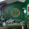 Mayan Aztec Metal Wall Art - Calendar Decor for Living Room - Mexican Gold Wall Decor (35"x35" | 90x90cm) view 1