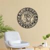 Mayan Aztec Metal Wall Art - Calendar Decor for Living Room - Mexican Gold Wall Decor (35"x35" | 90x90cm) view 3
