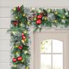 Beinhome 9 Ft Pre-Lit Christmas Garland, Artificial Christmas Door Garland with Lights Timer, Pine Cone Garand Decorations for Home Stairs Table Fireplace Xmas Festival Decor view 1