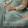 Bedsure GentleSoft Fleece Blanket Queen Size for Bed - Super Soft & Cozy, Fluffy Blankets for Women & Girls, Ideal for Sofa & Couch, Sage Green, 90x90 Inches view 3