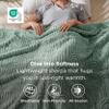Bedsure GentleSoft Fleece Blanket Queen Size for Bed - Super Soft & Cozy, Fluffy Blankets for Women & Girls, Ideal for Sofa & Couch, Sage Green, 90x90 Inches view 4