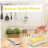 Baking Butter Butter Dish With Lid and Cutting Case Multi Purpose Butter Dishes Butter Dishes with Lids for Cooking Needs Portable Cheese Storage Holder, 16.5x9.5x5 cm (White) view 2