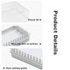 Baking Butter Butter Dish With Lid and Cutting Case Multi Purpose Butter Dishes Butter Dishes with Lids for Cooking Needs Portable Cheese Storage Holder, 16.5x9.5x5 cm (White) view 4
