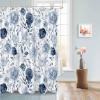 Anzona Purple Floral Waterproof Shower Curtains Set - Small 36 x 72 Inch, Abstract Watercolor Flowers Polyester Fabric Bathroom Curtain with 12 Hooks, Bathroom Accessories, 1 Panel view 4