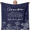 AJIIUSV Grandma Blanket 60"X80" - Birthday Gift for Grandma - Grandmas Gifts from Granddaughter Grandson for Christmas Mothers Day view 1