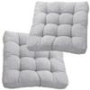 JACOJE 4/2/1 Pcs Chair Cushion Square Seat Pad, 45x45/53x53cm Thick Soft Seat Cushion, for Outdoor,Indoor,Patio,Dining,Garden,Office,Floor Cushions,Kitchen,Yoga,Bistro(2D,2pcs 45X45CM/18x18in) view 1