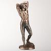 Veronese Design 11 3/4 Tattooed Male in Tights Strething Pinup Pose Cold Cast Resin Bronze Finish Sculpture view 2