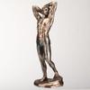 Veronese Design 11 3/4 Tattooed Male in Tights Strething Pinup Pose Cold Cast Resin Bronze Finish Sculpture view 4