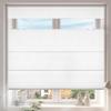 HOTSOON Top Down Bottom Up Roman Shades for Window,Cordless Blackout Room Darkening Fabric Roman Shades,Thermal Insulation Custom Blinds for Living Room Loft,White,57" W x 56" H view 1
