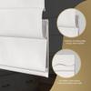 HOTSOON Top Down Bottom Up Roman Shades for Window,Cordless Blackout Room Darkening Fabric Roman Shades,Thermal Insulation Custom Blinds for Living Room Loft,White,57" W x 56" H view 4