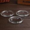12Pcs Clear Transparent Candle Plate, Round Glass Candle Holder, Candle Holders for Dinning Wedding Party Table Centerpiece,3" (12, 3") view 4