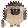 LUMINFLY Handmade Sunglasses Display Stand, Wooden Hedgehog Glasses Holder for Home, Cute Handmade Wooden Glasses Frame, Handmade Creative Pet Eyeglasses Holder, Office, and Nightstand, Desk view 1