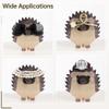 LUMINFLY Handmade Sunglasses Display Stand, Wooden Hedgehog Glasses Holder for Home, Cute Handmade Wooden Glasses Frame, Handmade Creative Pet Eyeglasses Holder, Office, and Nightstand, Desk view 4