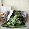 Fighter Plane Throw Blanket For Kids Boys,Usa National Flag Airplane Blanket Twin 60x80,Fighter Flight Fleece Blanket,Camouflage Sherpa Blanket For Home Room Decor,Air Force Theme Fuzzy Blanket view 2