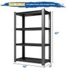 WOZBUD 60" H Heavy Duty Garage Shelving Unit, 40" W Adjustable Metal Storage Rack, 4-Tier Metal Shelves, 20" D Industrial Shelving for Garage, Basement, Workshop, Heavy Duty Storage Shelf.1Pack view 2
