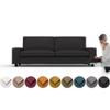 comfortly Cover for Kivik 3 Seat Sofa Bed, Replacement Slipcover, Heavy Duty 7 pcs Cover, Soft Durable Washable Fabric, Easy to Clean & Replace (Crown - Black) view 1